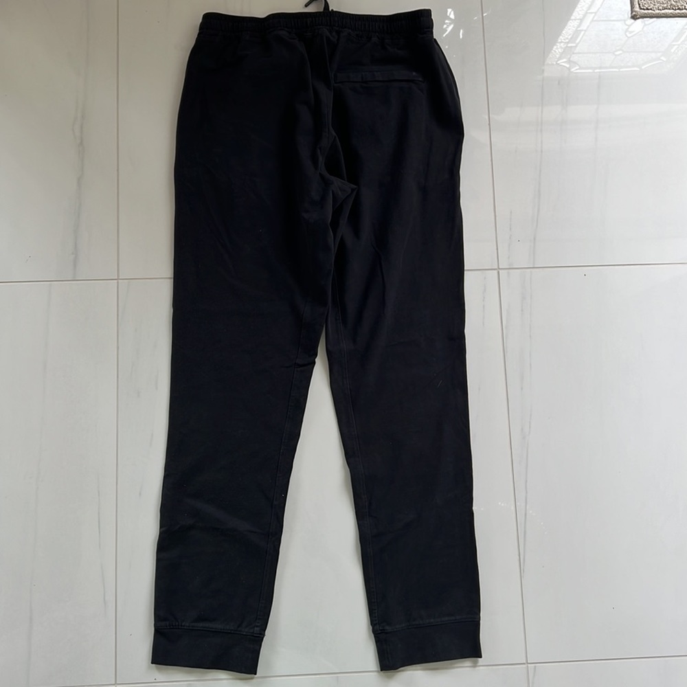 Black Soft Brushed Twill Good Man Brand Straight Leg Pant Drawstring Size L - Picture 6 of 6